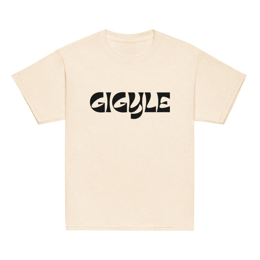 logo baby tee - sand